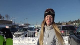 SamFrostXXX Couple tempt ski pornshow instructor into FFM thre